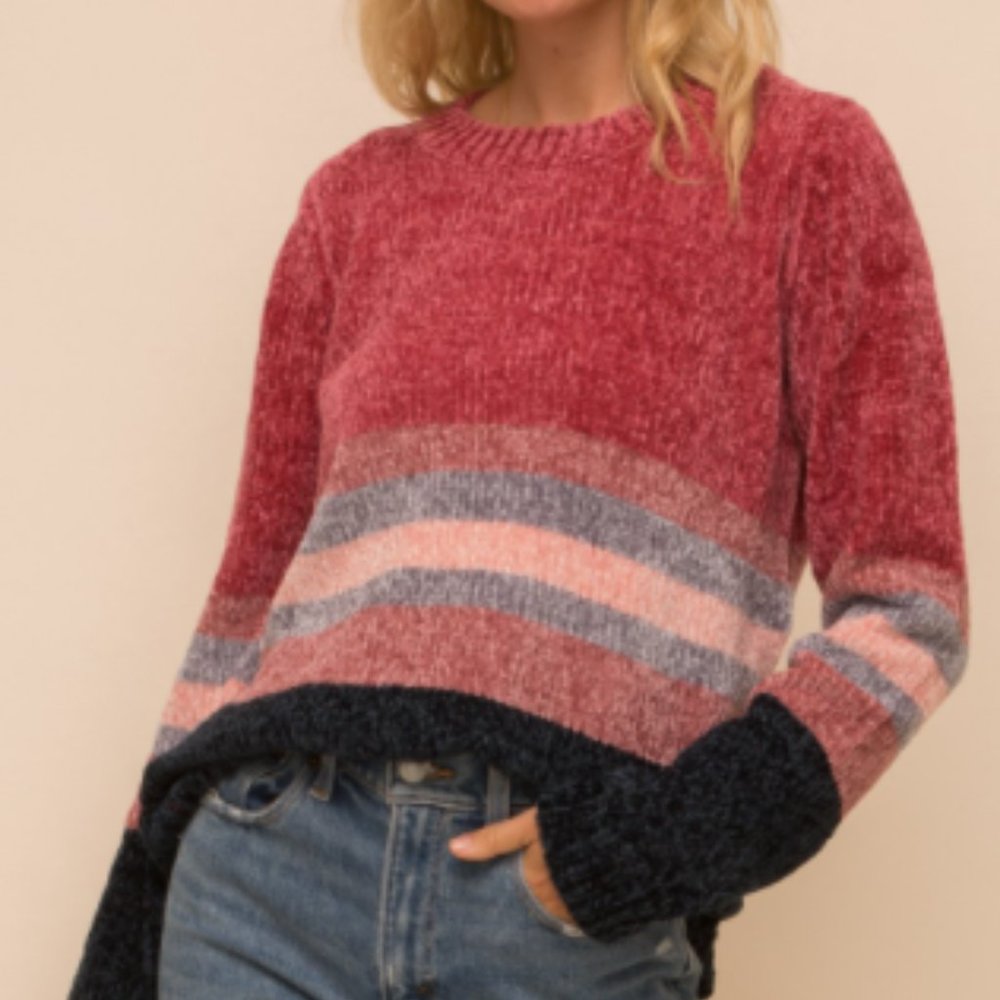Color block sweater